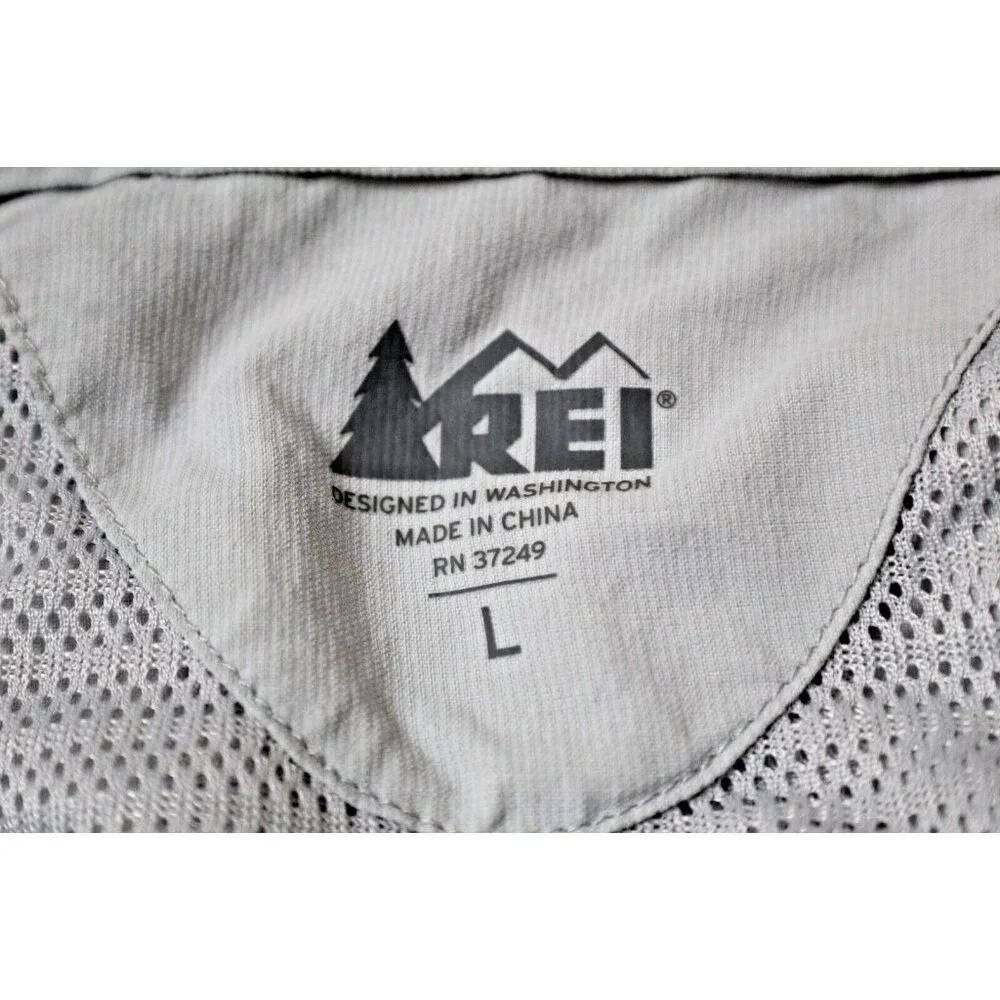 REI Co-Op Button Up Fishing Shirt Men's Size‎ Large
